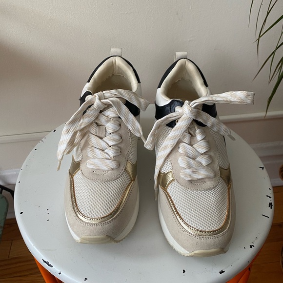 Urban Sport Women’s Stylish Cream and Black Sneakers Size 7 - Picture 7 of 7